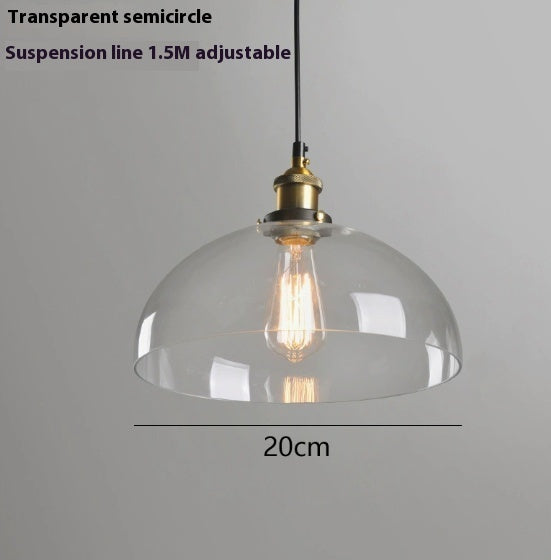 Transparent Glass Nordic Chandelier