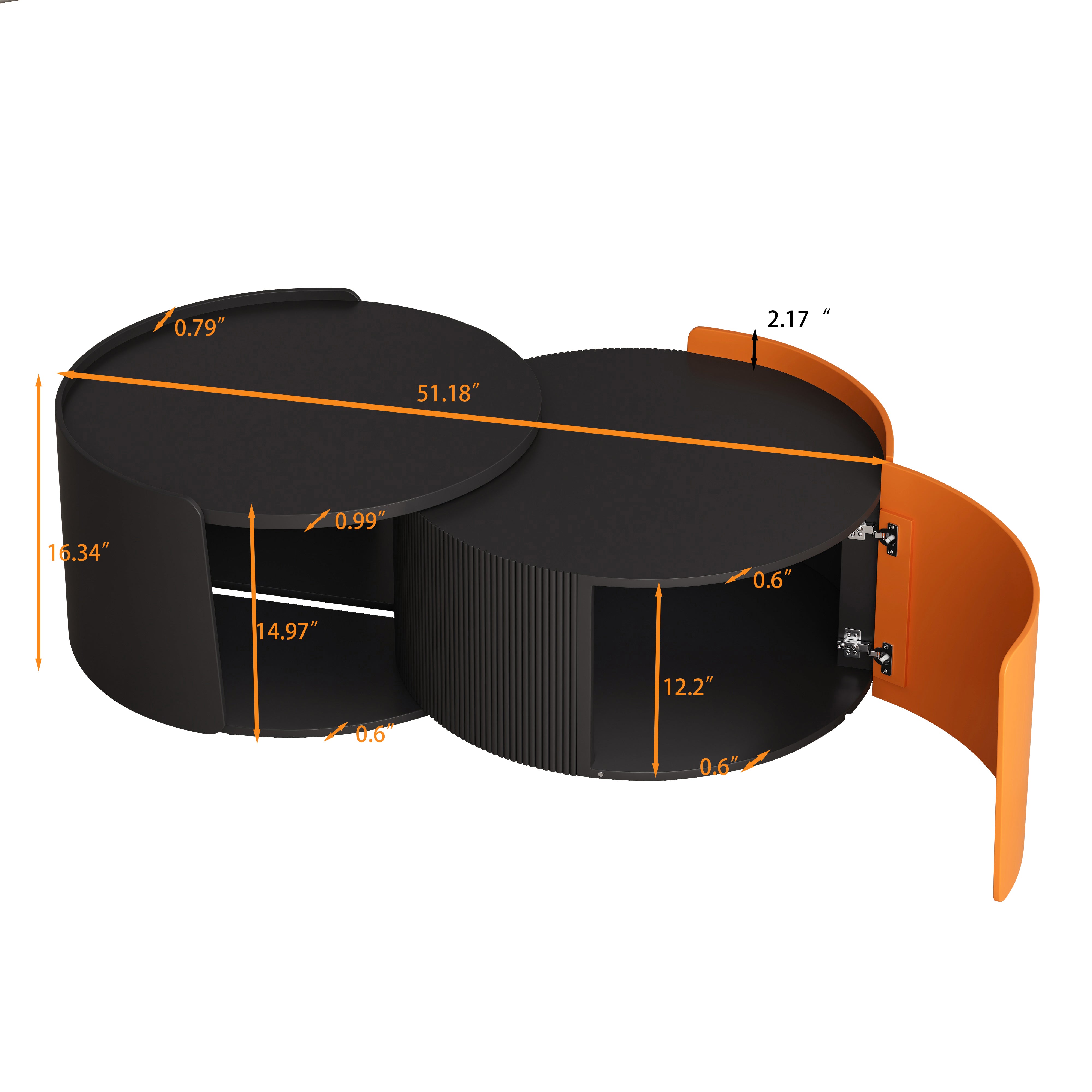 Black Round Nesting Tables