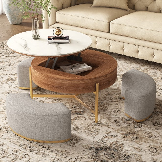Black Extendable Nesting Table