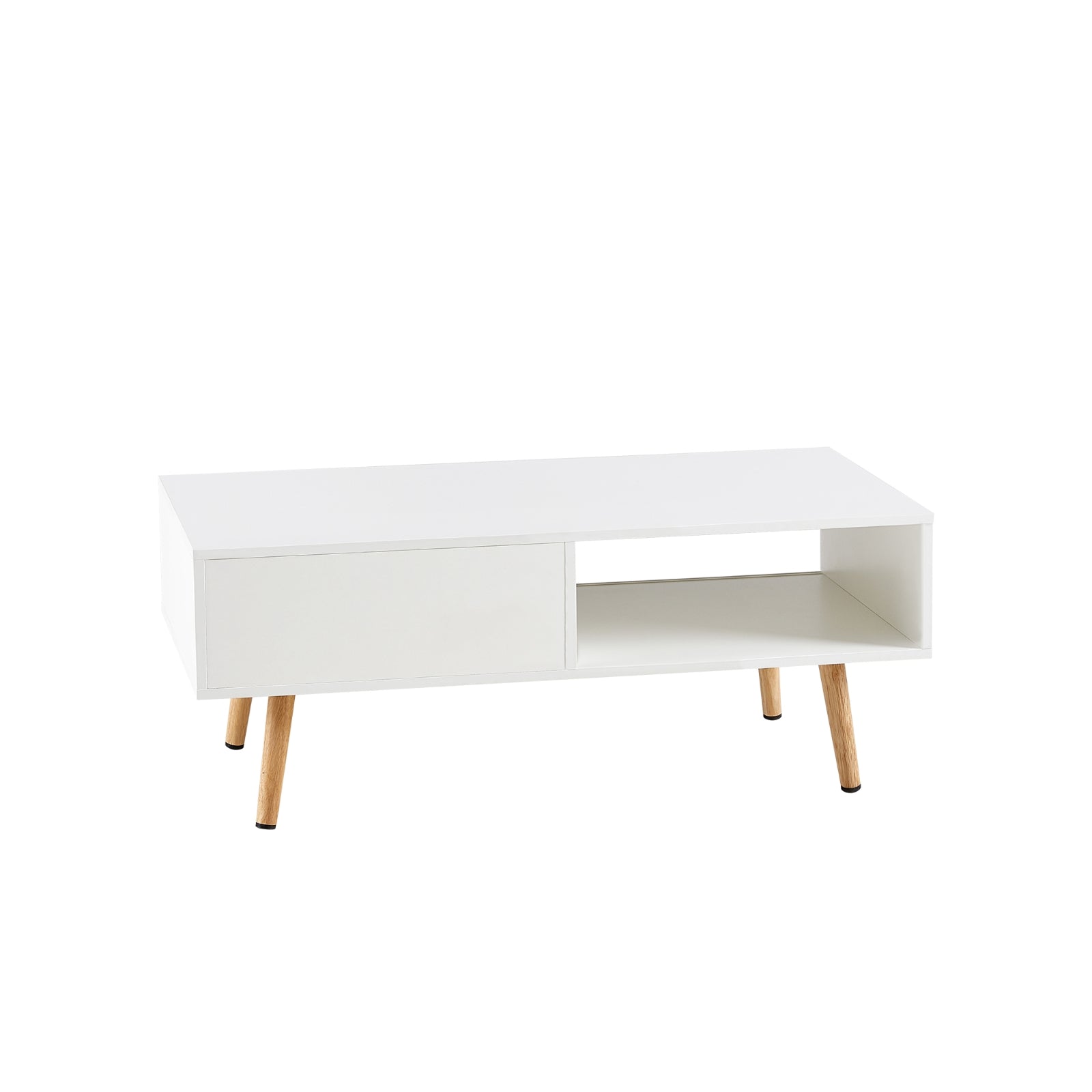 White Rattan Coffee Table