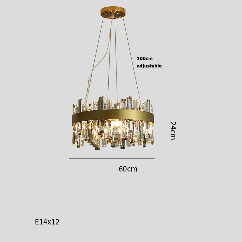 Simple Crystal Living Chandelier