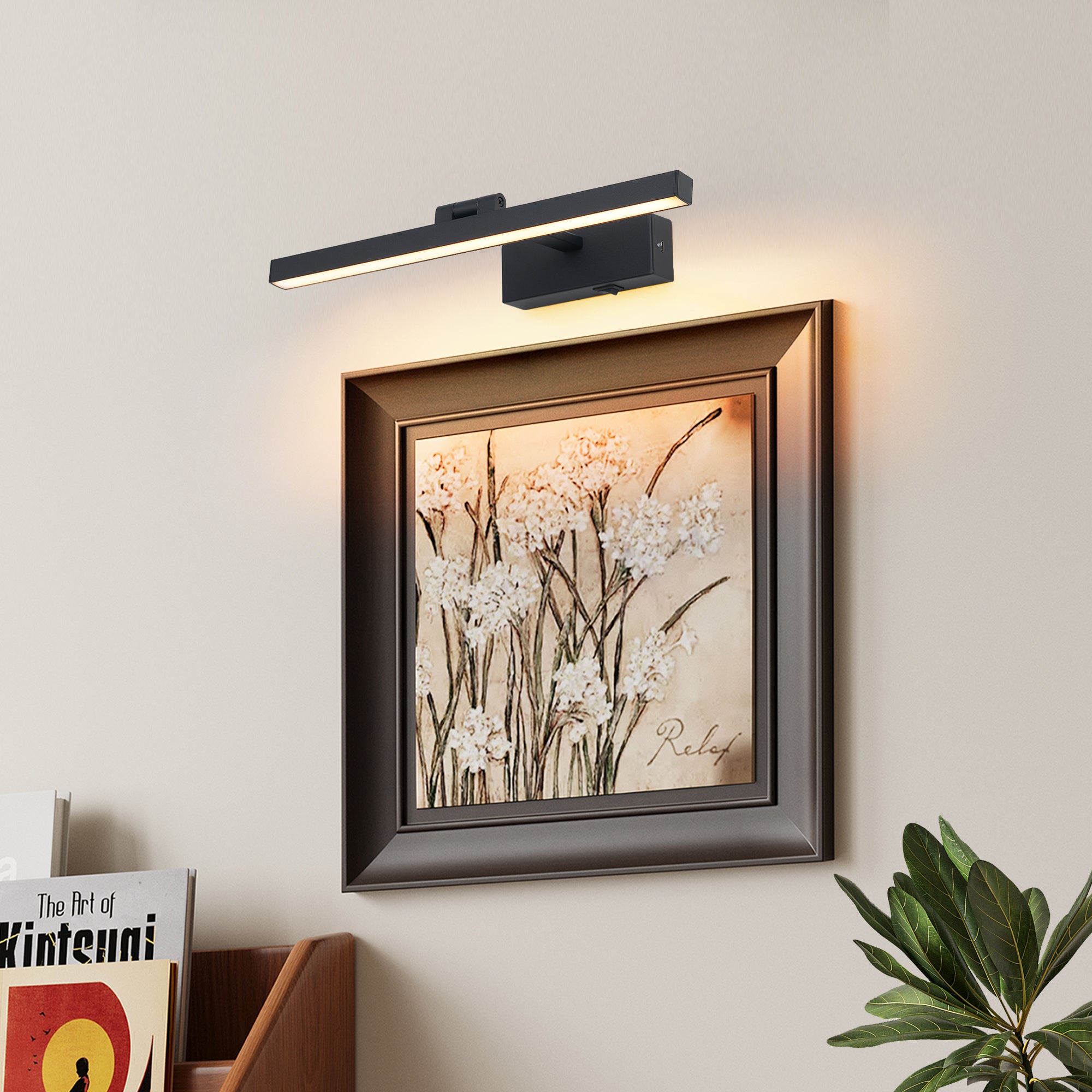 Black Dimmable LED Vanity Light