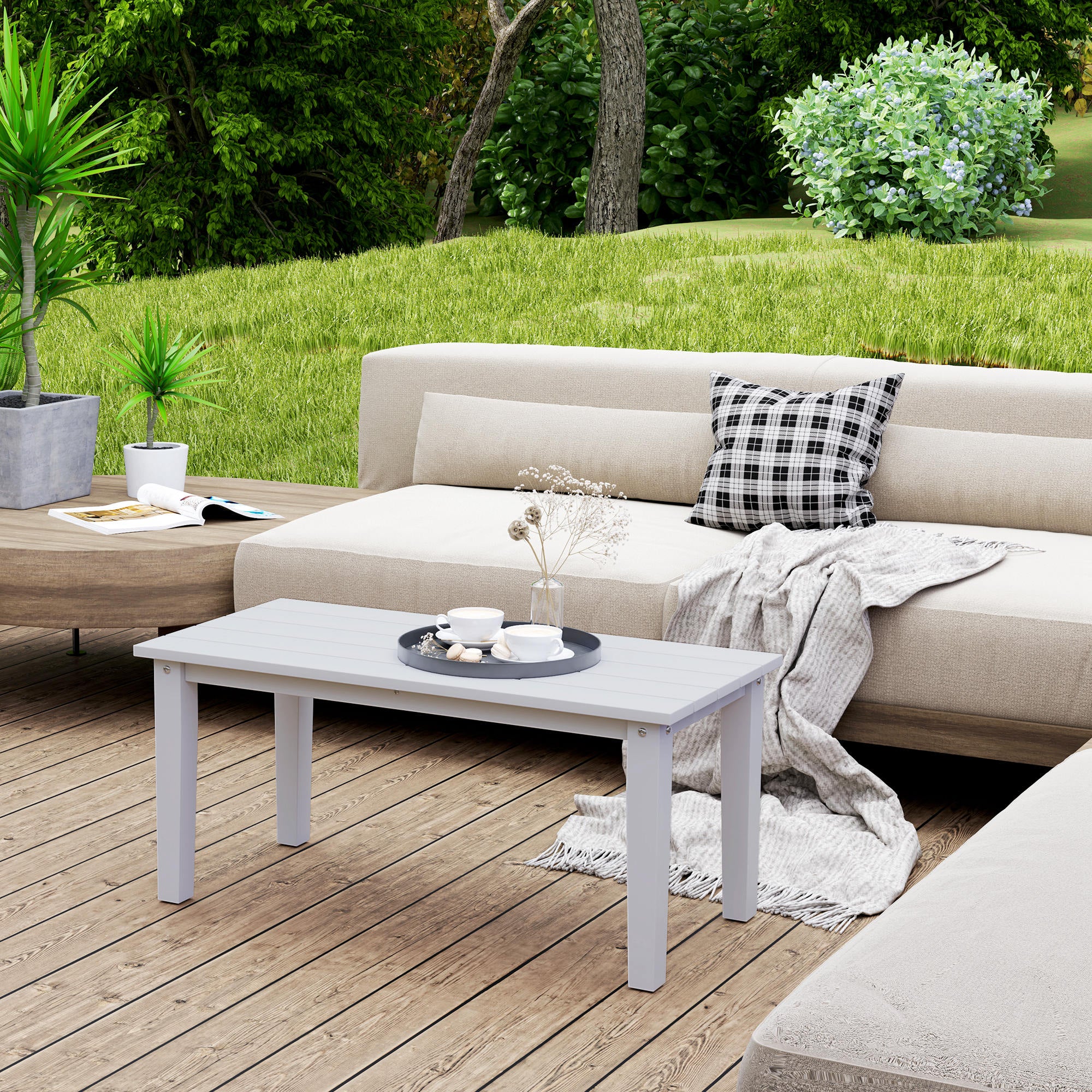 Black Outdoor Coffee Table