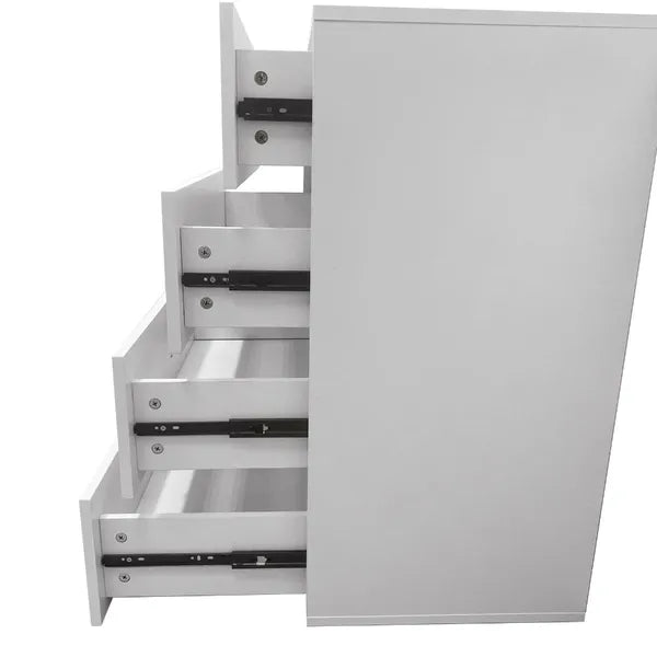 Closet Organizer System,Wall Mounted Closet Storage With  Drawers And Shelves Closet Storage For Bedroom,White