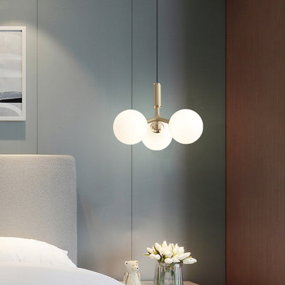 Nordic Cream Style Living Room Sofa Edge Bedside Chandelier