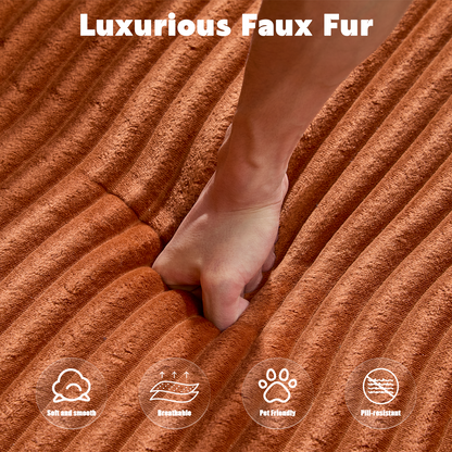 Compression Sectional Couch With Comfy Chaise, Boneless L Shape Sofa With Deep Seat, Minimalist Modular Couches Sleeper For Living Room Bedroom Apartment Lounge,corduroy,Brown