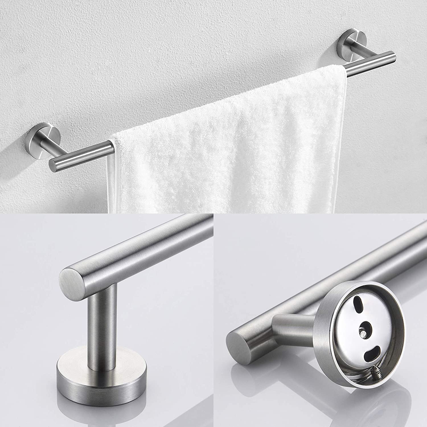 Matte Black Towel Rack Set