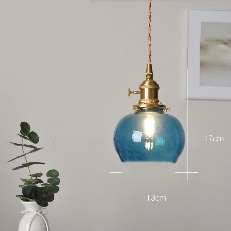 Cafe Brass Glass Chandelier