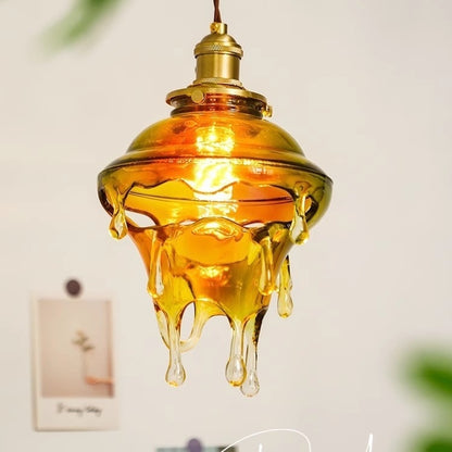 Melting Candle Water Drop Retro Restaurant Chandelier Personality Art