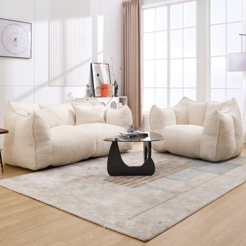 Boucle Bean Bag Chair