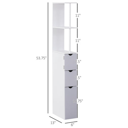 54" Tall Bathroom Storage Cabinet