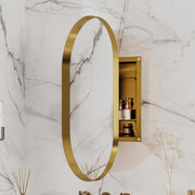Matte Gold Medicine Cabinet