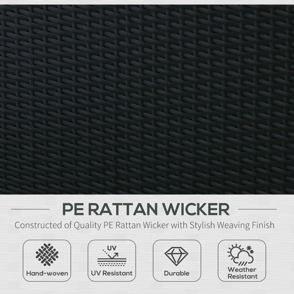 7 Piece Set Rattan Sofa Luxury Modular Conversation Outdoor Furniture - Deep Blue