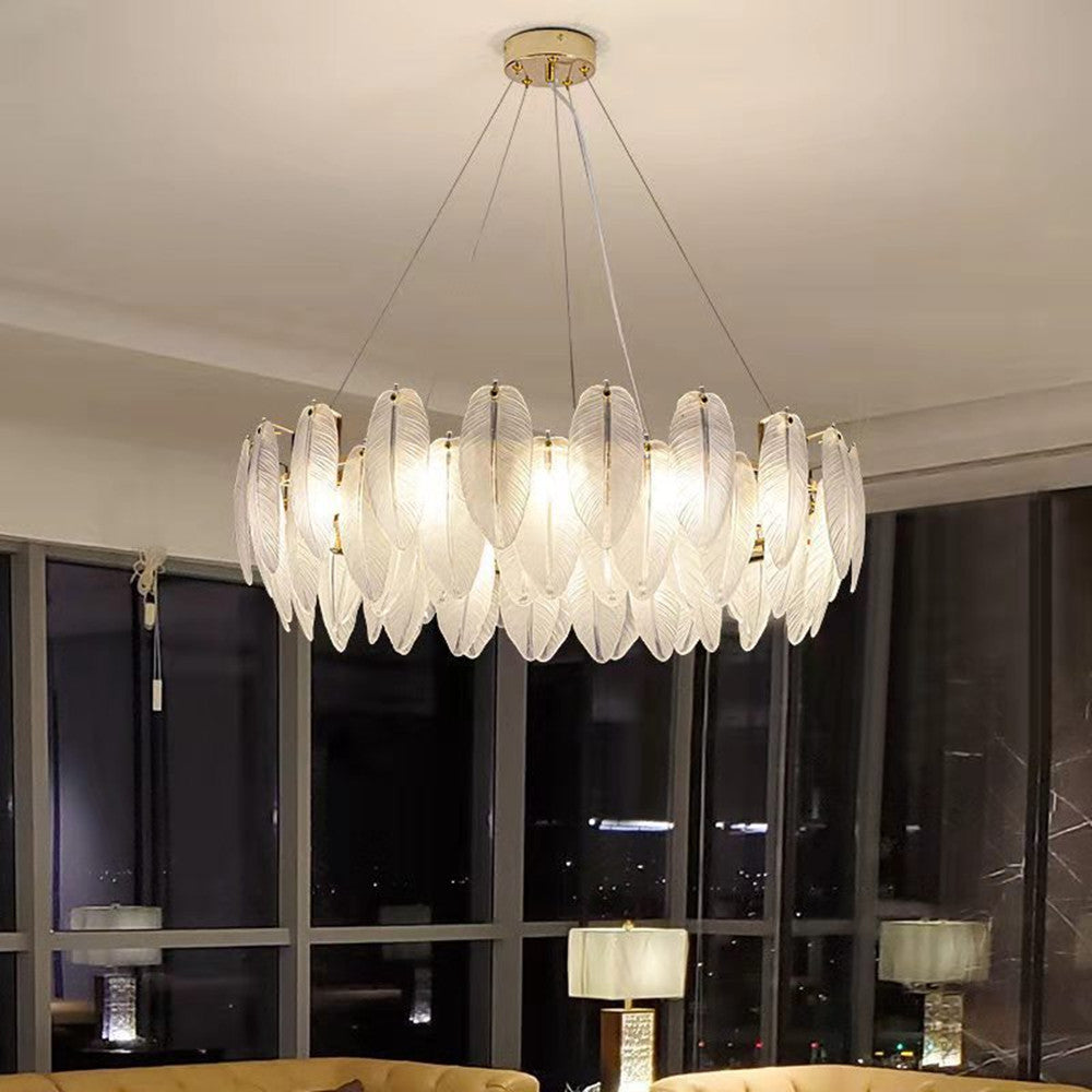 Glass Oval Chandelier