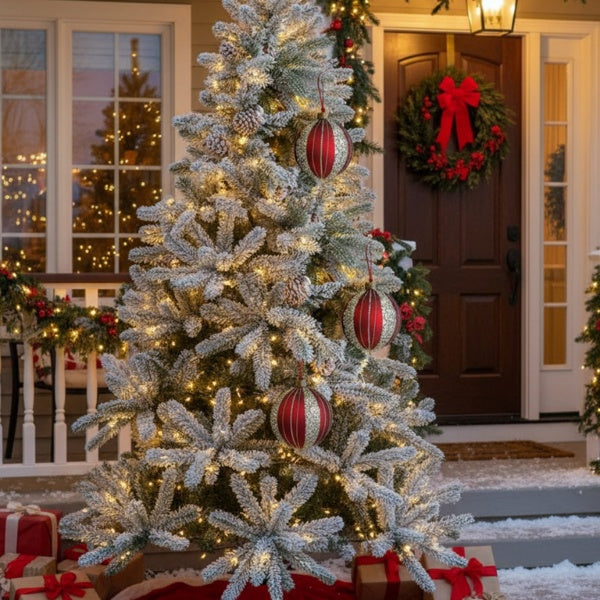 Glass Festive Ball Ornaments