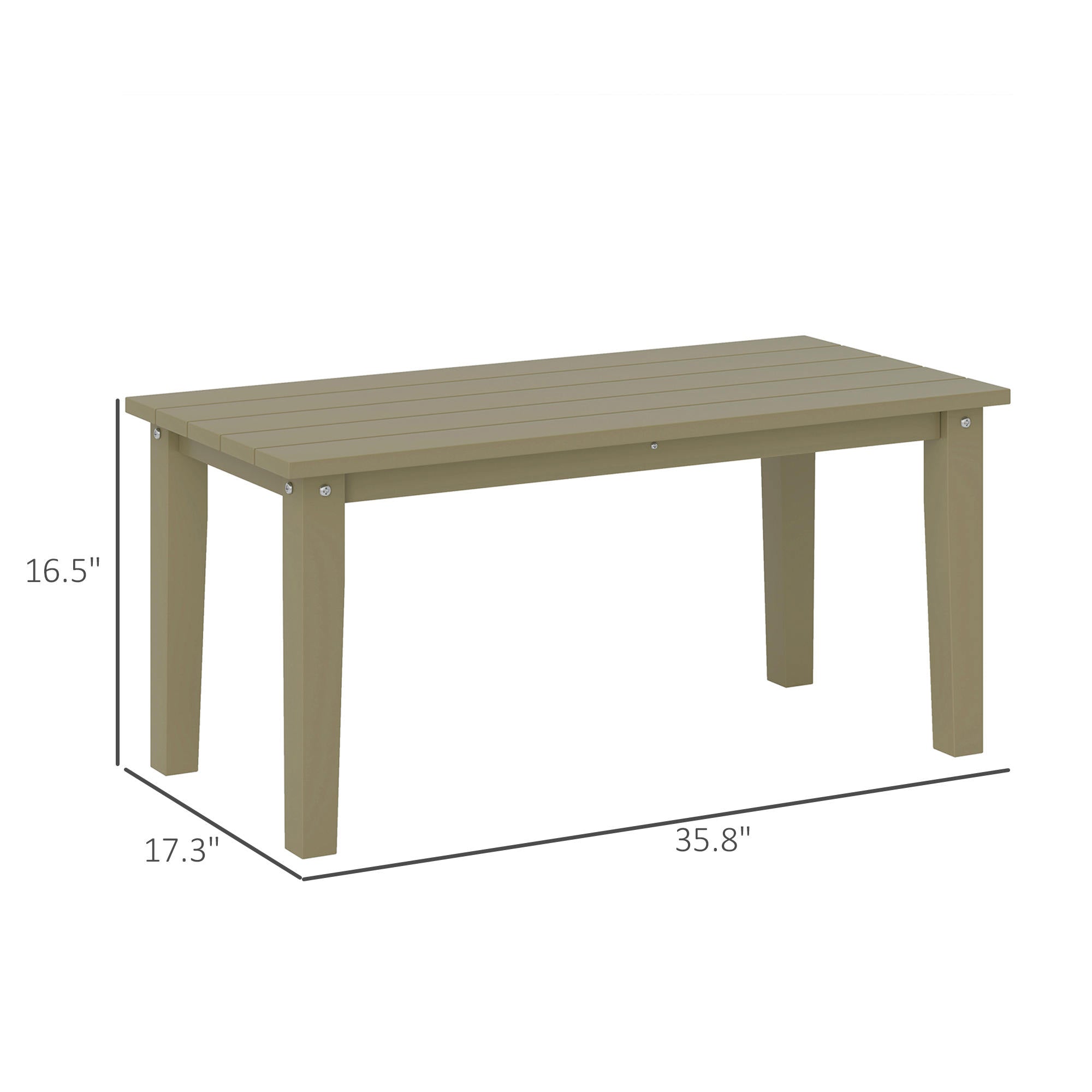 Gray Outdoor Coffee Table