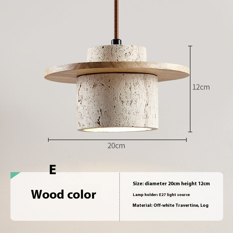 Cream Silent Wind Bar Guesthouse Decoration Yellow Cave Stone Lamps