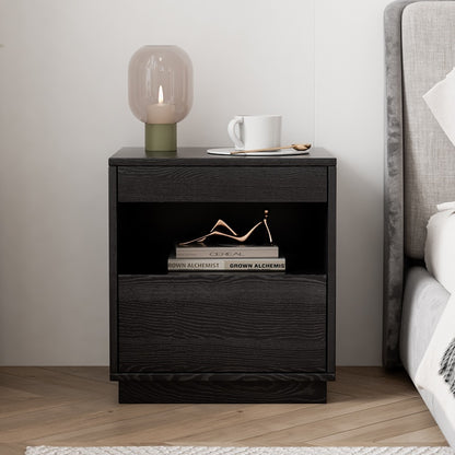 Chengrou Minimalist Bedside Table Multifunctional Concealed Compartment Bedside Table With Lock Storage Cabinet For Home And Bedroom Use