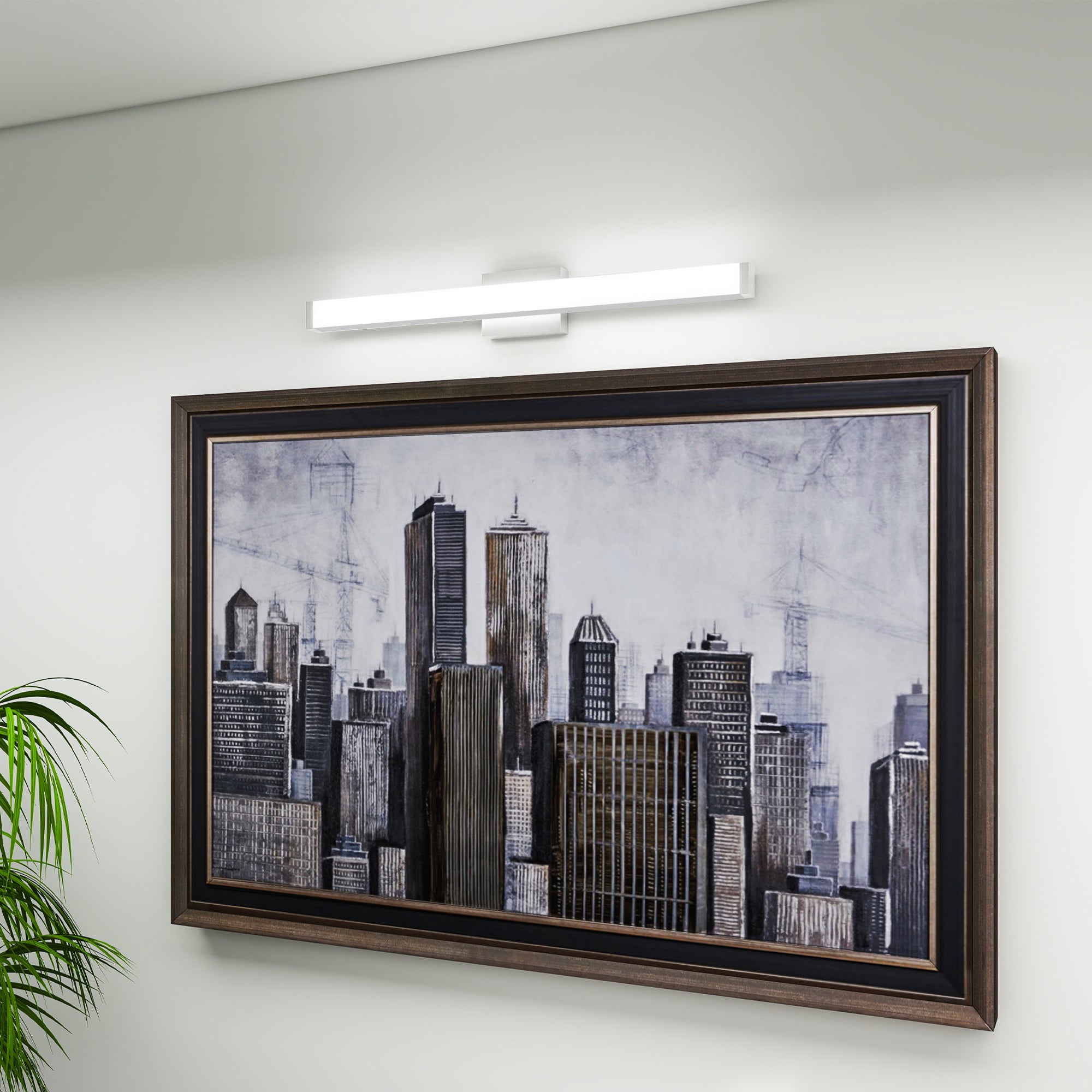 Nickel Modern Vanity Light
