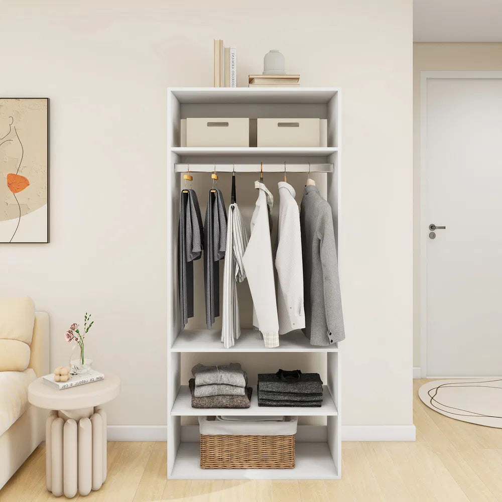 White Modular Closet System