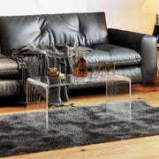 Clear Acrylic C-Shape Table