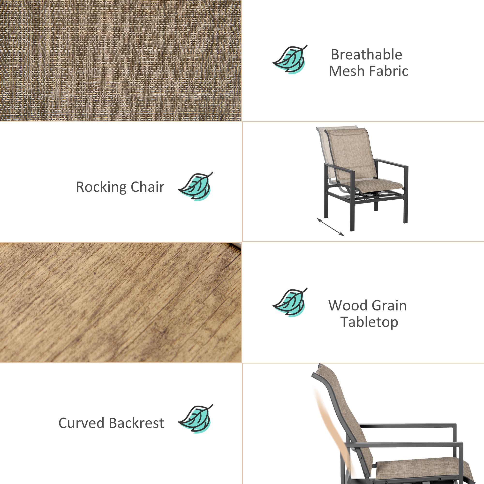 Wooden Patio Dining Set