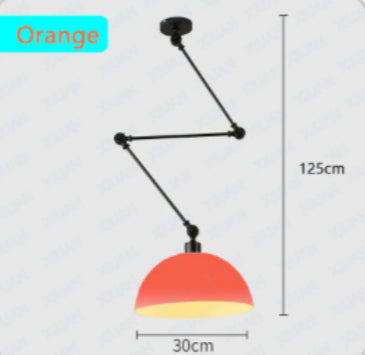 Modern Simple Personality Adjustable Light Creative Nordic Dining Room Bar Bedroom Bedside Collapsible Single-head Droplight