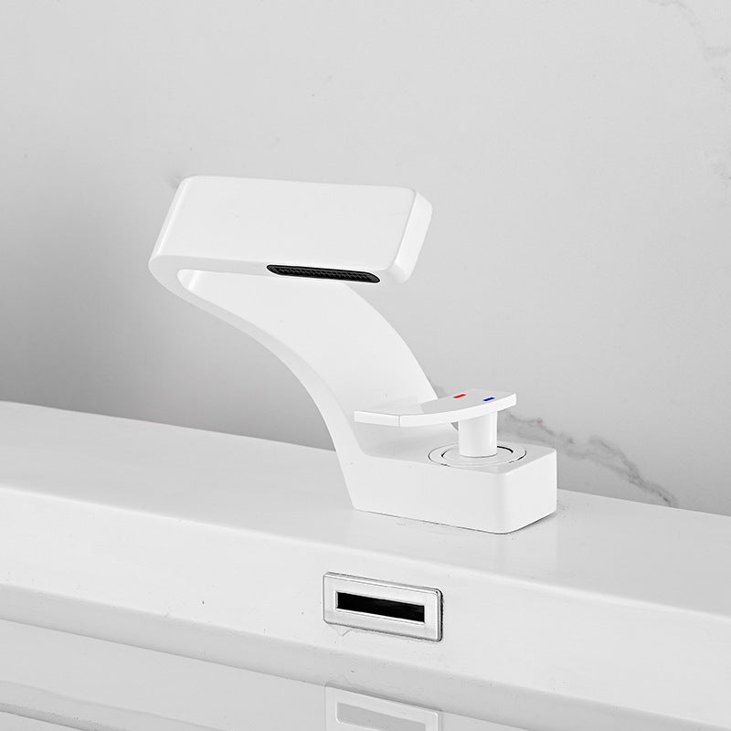 Household single hole hand wash basin faucet