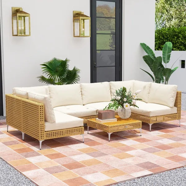 Modular Wicker Patio Set