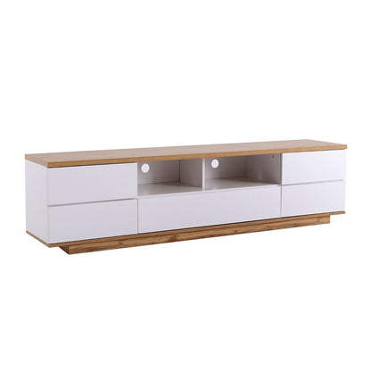 Modern TV Stand For Up To 80'' TVs, Media Console With Multi-Functional Storage