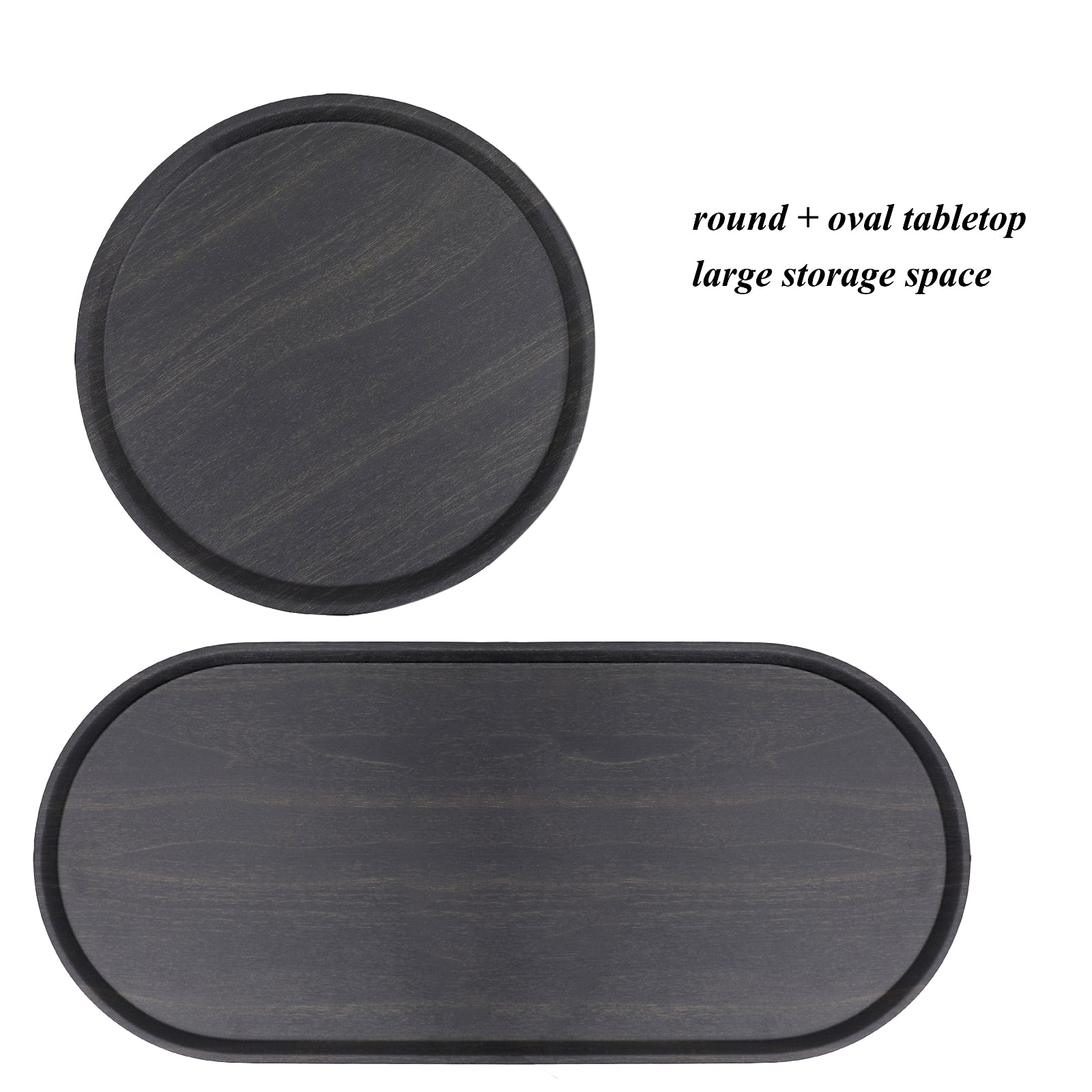 Metal Oval End Table