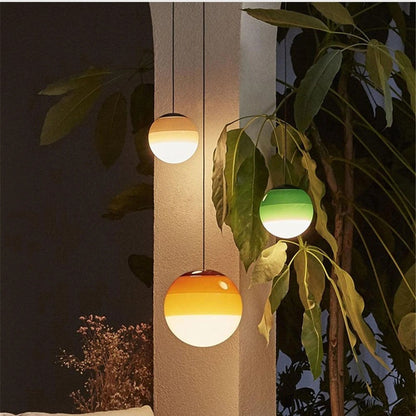 Nordic Minimalist Colorful Glass Chandelier