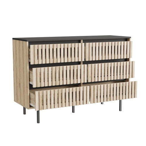 Natural Black Storage Cabinet