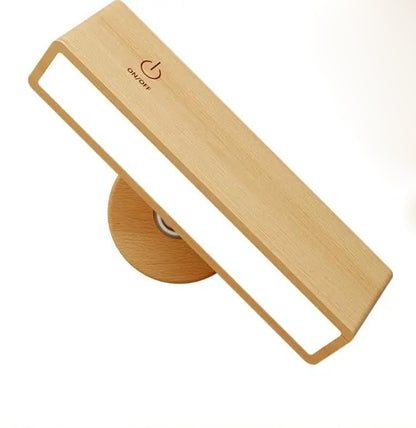 Creative Bedroom Minimalist Wooden Wall Lamp