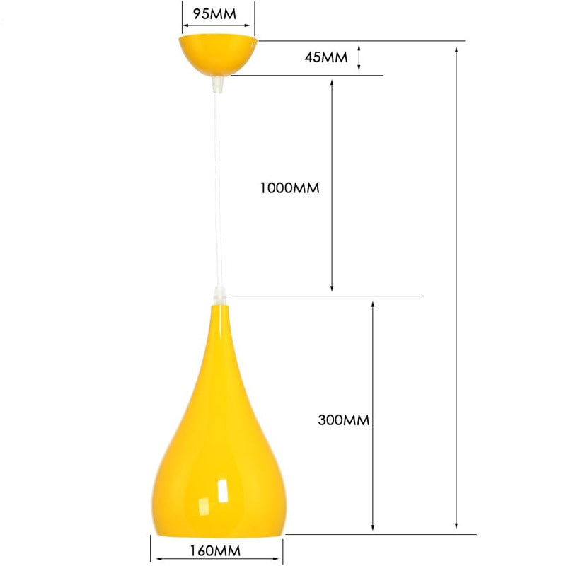 Nordic Macaron Three-end Ceiling Lamp Dining-room Lamp Modern Minimalist