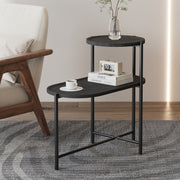 Metal Oval End Table