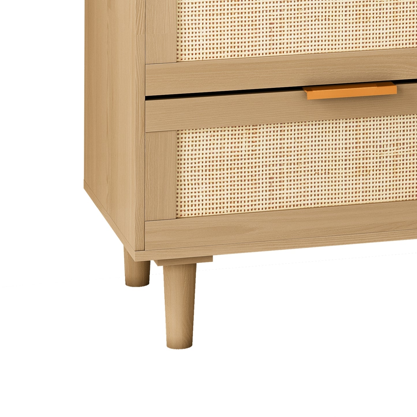 6 Drawers Rattan Dresser Rattan Drawer, Bedroom,Living Room