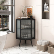 Glass Corner Cabinet