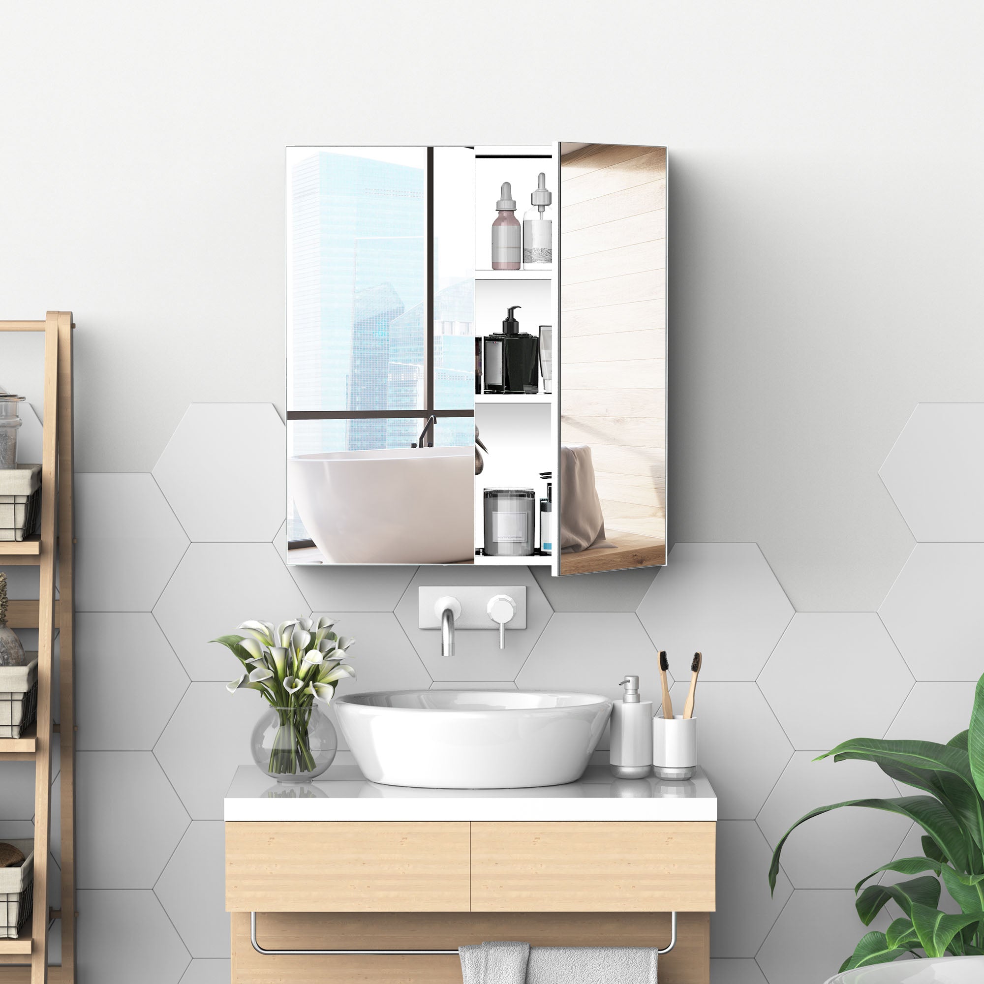 Silver Stainless Medicine Cabinet