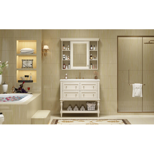 Wood Adjustable Bathroom Vanity