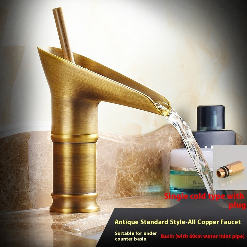 Copper Waterfall Basin Faucet