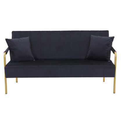 Modern Velvet Loveseat Sofa For Living Room
