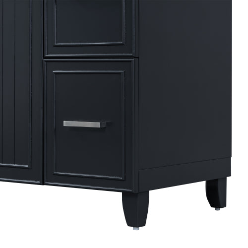 Black Shaker Vanity Cabinet