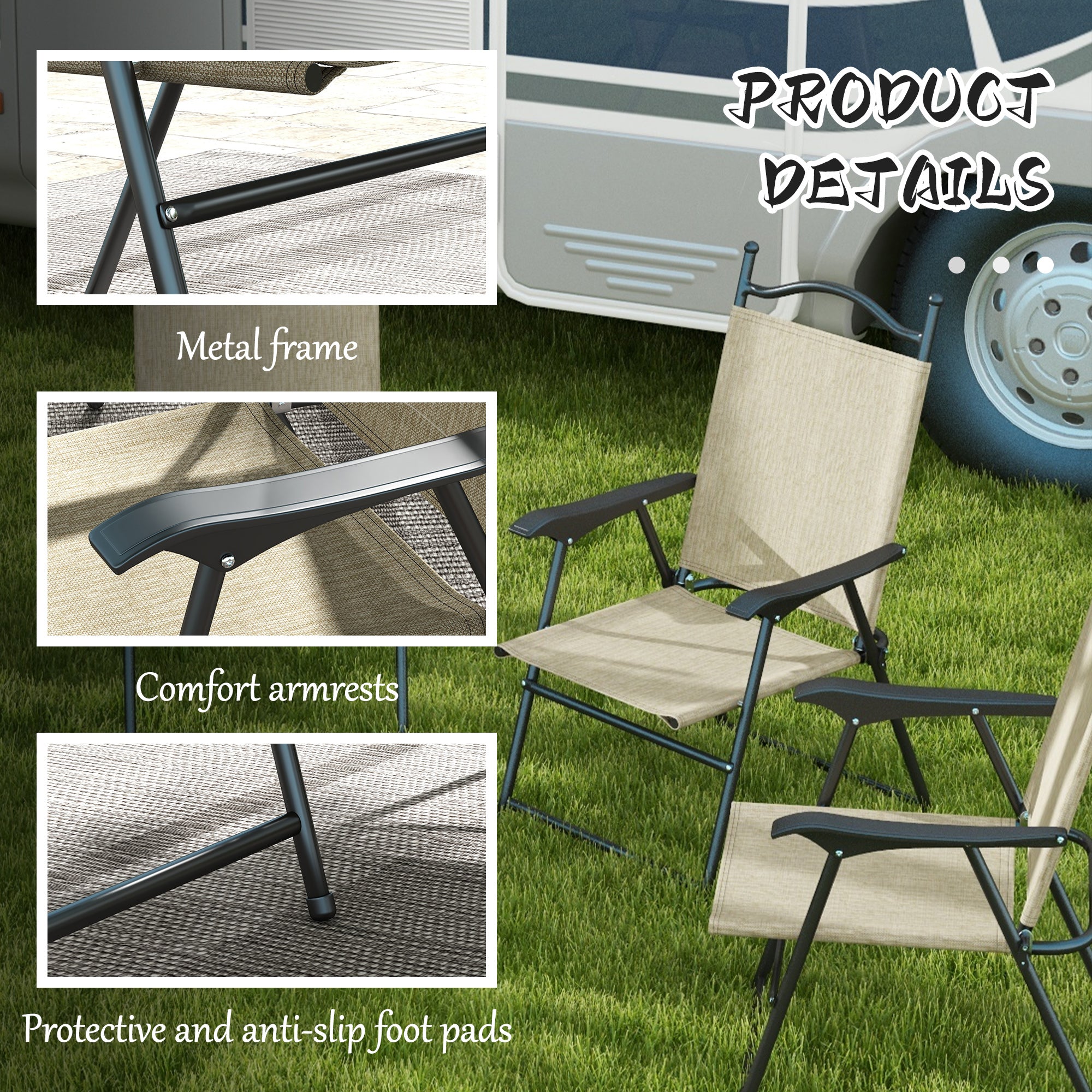 Gray Patio Chair Set