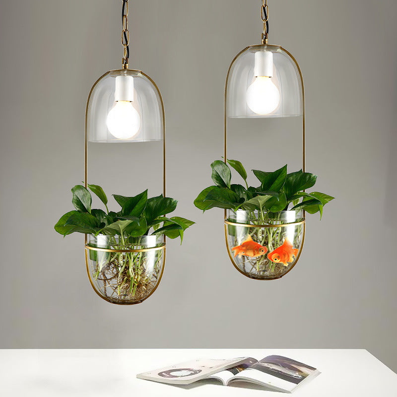 Glass Plant Hydroponic Chandelier Creative Chandelier
