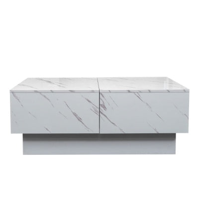 White Sliding Coffee Table