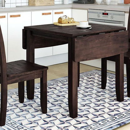 3-piece Wooden Folding Breakfast Corner Dining Table Set, Prohibited From Sale On Wayfair Platform