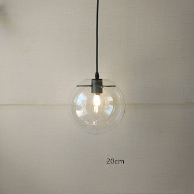 Nordic Postmodern Minimalist Transparent Glass Chandelier