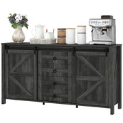 Gray Farmhouse Buffet Cabinet
