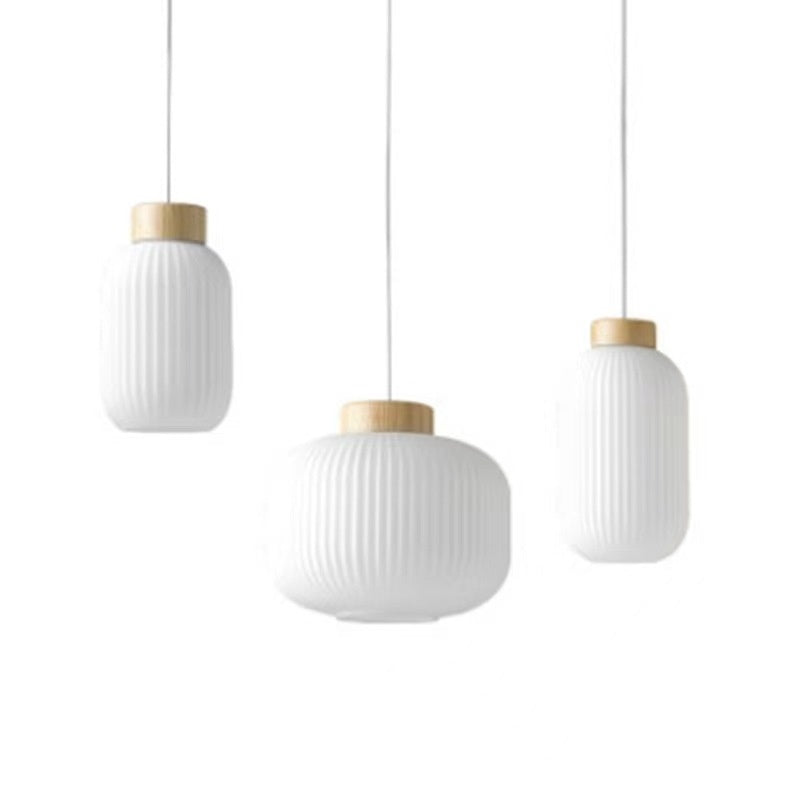 Modern Glass Log Chandelier